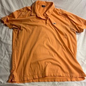 Mens Tangerine Patagonia cotton polo shirt